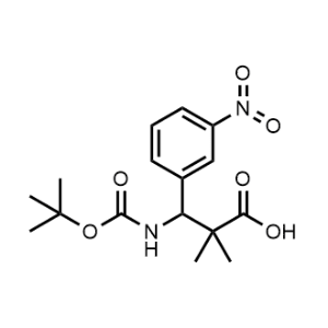3-((Tert-butoxycarbonyl)amino)-2,2-dimethyl-3-(3-nitrophenyl)propanoic acid|CS-0953177
