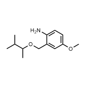 4-Methoxy-2-(((3-methylbutan-2-yl)oxy)methyl)aniline|CS-0953402