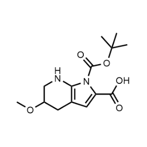 1-(Tert-butoxycarbonyl)-5-methoxy-4,5,6,7-tetrahydro-1H-pyrrolo[2,3-b]pyridine-2-carboxylic acid|CS-0953490