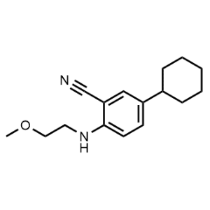 5-Cyclohexyl-2-((2-methoxyethyl)amino)benzonitrile|CS-0953712