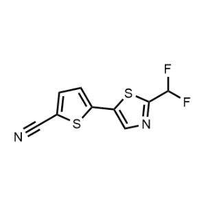 5-(2-(Difluoromethyl)thiazol-5-yl)thiophene-2-carbonitrile|CS-0953731