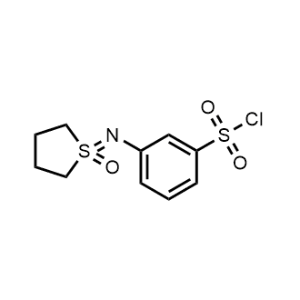 3-((1-Oxidotetrahydro-1lambda6-thiophen-1-ylidene)amino)benzenesulfonyl chloride|CS-0953791