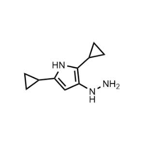 2,5-Dicyclopropyl-3-hydrazinyl-1H-pyrrole|CS-0953869
