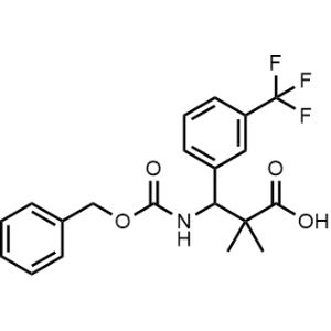 3-(((Benzyloxy)carbonyl)amino)-2,2-dimethyl-3-(3-(trifluoromethyl)phenyl)propanoic acid|CS-0954062