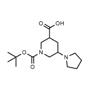 1-(Tert-butoxycarbonyl)-5-(pyrrolidin-1-yl)piperidine-3-carboxylic acid|CS-0954205