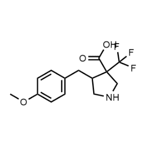 4-(4-Methoxybenzyl)-3-(trifluoromethyl)pyrrolidine-3-carboxylic acid|CS-0954348