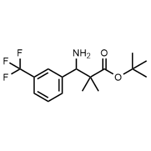 Tert-butyl 3-amino-2,2-dimethyl-3-(3-(trifluoromethyl)phenyl)propanoate|CS-0954373