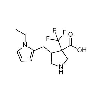 4-((1-Ethyl-1H-pyrrol-2-yl)methyl)-3-(trifluoromethyl)pyrrolidine-3-carboxylic acid|CS-0955823