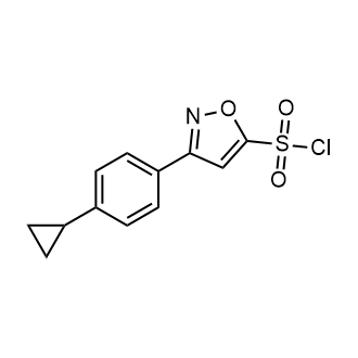 3-(4-Cyclopropylphenyl)isoxazole-5-sulfonyl chloride|CS-0955890
