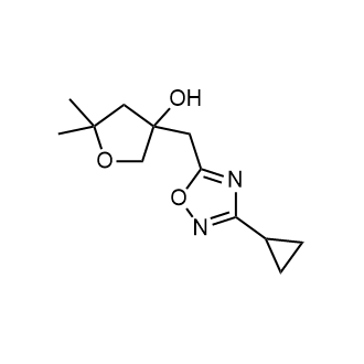 3-((3-Cyclopropyl-1,2,4-oxadiazol-5-yl)methyl)-5,5-dimethyltetrahydrofuran-3-ol|CS-0956304