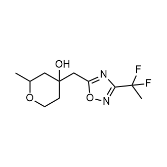 4-((3-(1,1-Difluoroethyl)-1,2,4-oxadiazol-5-yl)methyl)-2-methyltetrahydro-2H-pyran-4-ol|CS-0956310