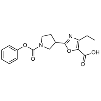 4-Ethyl-2-(1-(phenoxycarbonyl)pyrrolidin-3-yl)oxazole-5-carboxylic acid|CS-0956543