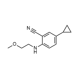 5-Cyclopropyl-2-((2-methoxyethyl)amino)benzonitrile|CS-0956669