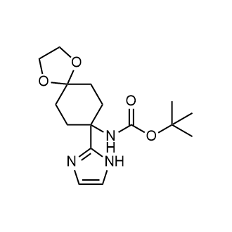 Tert-butyl (8-(1H-imidazol-2-yl)-1,4-dioxaspiro[4.5]decan-8-yl)carbamate|CS-0956693