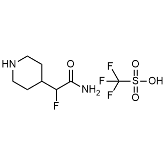 2-Fluoro-2-(piperidin-4-yl)acetamide trifluoromethanesulfonate|CS-0956811