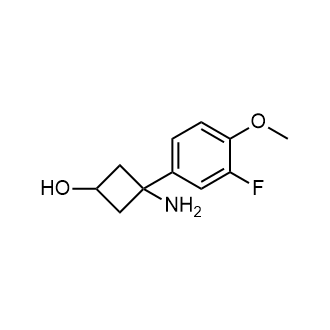 3-Amino-3-(3-fluoro-4-methoxyphenyl)cyclobutan-1-ol|CS-0957355