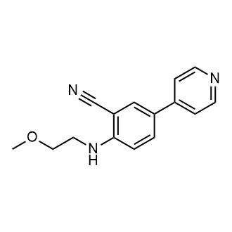 2-((2-Methoxyethyl)amino)-5-(pyridin-4-yl)benzonitrile|CS-0957651