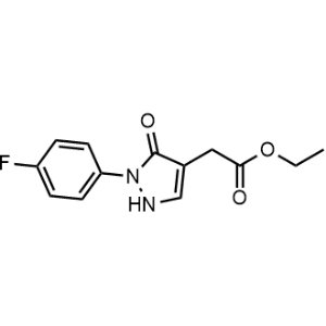 Ethyl 2-(2-(4-fluorophenyl)-3-oxo-2,3-dihydro-1H-pyrazol-4-yl)acetate|CS-0957755