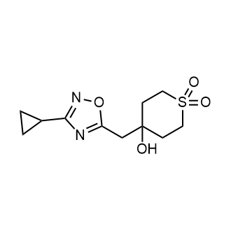 4-((3-Cyclopropyl-1,2,4-oxadiazol-5-yl)methyl)-4-hydroxytetrahydro-2H-thiopyran 1,1-dioxide|CS-0958030