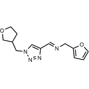 N-(Furan-2-ylmethyl)-1-(1-((tetrahydrofuran-3-yl)methyl)-1H-1,2,3-triazol-4-yl)methanimine|CS-0958532