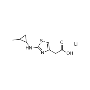 2-(2-((2-Methylcyclopropyl)amino)thiazol-4-yl)acetic acid, lithium salt|CS-0958650