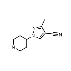 3-Methyl-1-(piperidin-4-yl)-1H-pyrazole-4-carbonitrile|CS-0960126