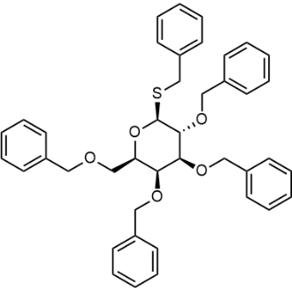 (2R,3S,4S,5R,6S)-3,4,5-Tris(benzyloxy)-2-((benzyloxy)methyl)-6-(benzylthio)tetrahydro-2H-pyran|CS-0960530