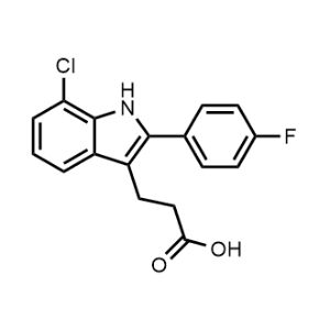 3-(7-Chloro-2-(4-fluorophenyl)-1H-indol-3-yl)propanoic acid|CS-0960620