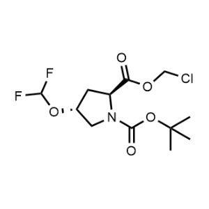 1-(Tert-butyl) 2-(chloromethyl) (2S,4R)-4-(difluoromethoxy)pyrrolidine-1,2-dicarboxylate|CS-0960655
