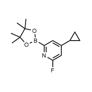 4-Cyclopropyl-2-fluoro-6-(4,4,5,5-tetramethyl-1,3,2-dioxaborolan-2-yl)pyridine|CS-0960879