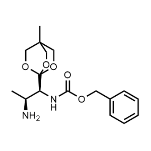 Benzyl ((1S,2S)-2-amino-1-(4-methyl-2,6,7-trioxabicyclo[2.2.2]octan-1-yl)propyl)carbamate|CS-0961256