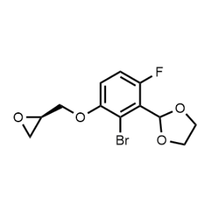 (R)-2-(2-Bromo-6-fluoro-3-(oxiran-2-ylmethoxy)phenyl)-1,3-dioxolane|CS-0961326