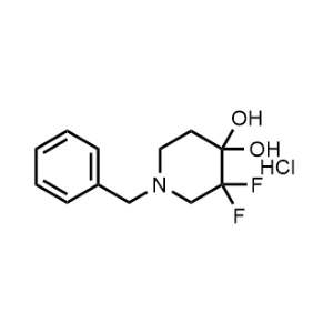 1-Benzyl-3,3-difluoropiperidine-4,4-diol hydrochloride|CS-0961349