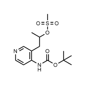 1-(4-((Tert-butoxycarbonyl)amino)pyridin-3-yl)propan-2-yl methanesulfonate|CS-0961546