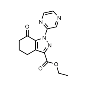 Ethyl 7-oxo-1-(pyrazin-2-yl)-4,5,6,7-tetrahydro-1H-indazole-3-carboxylate|CS-0961614