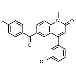 4-(3-Chlorophenyl)-1-methyl-6-(4-methylbenzoyl)quinolin-2(1H)-one|CS-0961740