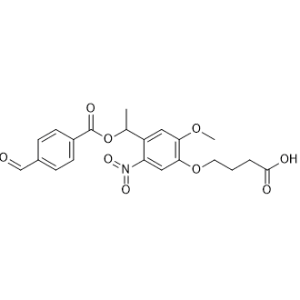 4-(4-(1-((4-Formylbenzoyl)oxy)ethyl)-2-methoxy-5-nitrophenoxy)butanoic acid|CS-0961806