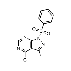 4-Chloro-3-iodo-1-(phenylsulfonyl)-1H-pyrazolo[3,4-d]pyrimidine|CS-0961901