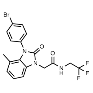 2-(3-(4-Bromophenyl)-4-methyl-2-oxo-2,3-dihydro-1H-benzo[d]imidazol-1-yl)-N-(2,2,2-trifluoroethyl)acetamide|CS-0962129