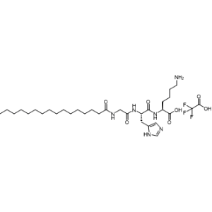 Palmitoylglycyl-l-histidyl-l-lysine compound with 2,2,2-trifluoroacetic acid 1:1|CS-0962163