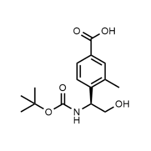 (S)-4-(1-((Tert-butoxycarbonyl)amino)-2-hydroxyethyl)-3-methylbenzoic acid|CS-0962216