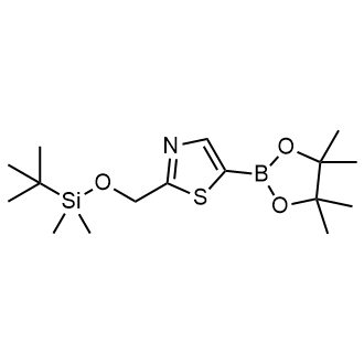 2-(((Tert-butyldimethylsilyl)oxy)methyl)-5-(4,4,5,5-tetramethyl-1,3,2-dioxaborolan-2-yl)thiazole|CS-0962413