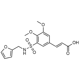3-(3-(N-(Furan-2-ylmethyl)sulfamoyl)-4,5-dimethoxyphenyl)acrylic acid|CS-0963286