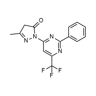 5-Methyl-2-(2-phenyl-6-(trifluoromethyl)pyrimidin-4-yl)-2,4-dihydro-3H-pyrazol-3-one|CS-0963365