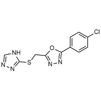 2-(((4H-1,2,4-Triazol-3-yl)thio)methyl)-5-(4-chlorophenyl)-1,3,4-oxadiazole|CS-0965635