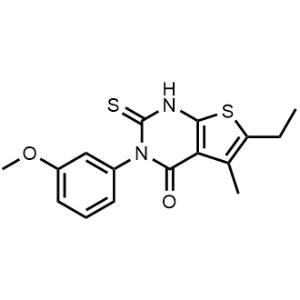 6-Ethyl-3-(3-methoxyphenyl)-5-methyl-2-thioxo-2,3-dihydrothieno[2,3-d]pyrimidin-4(1H)-one|CS-0966725