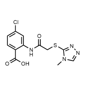 4-Chloro-2-(2-((4-methyl-4H-1,2,4-triazol-3-yl)thio)acetamido)benzoic acid|CS-0966905