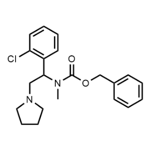 Benzyl (1-(2-chlorophenyl)-2-(pyrrolidin-1-yl)ethyl)(methyl)carbamate|CS-0968506