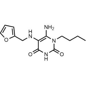 6-Amino-1-butyl-5-((furan-2-ylmethyl)amino)pyrimidine-2,4(1H,3H)-dione|CS-0969339