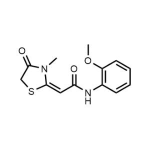 N-(2-Methoxyphenyl)-2-(3-methyl-4-oxothiazolidin-2-ylidene)acetamide|CS-0969486